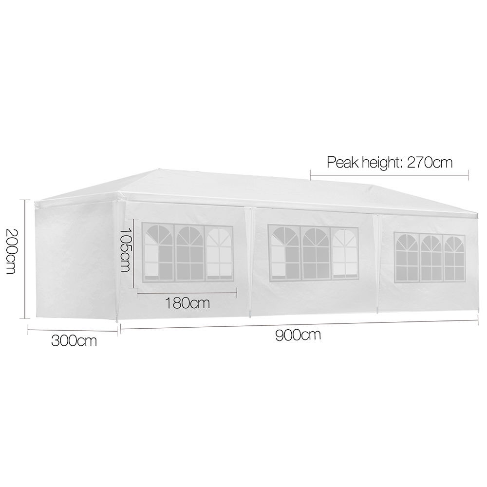 White 3x9 Event Marquee 8 Panels - Image 2