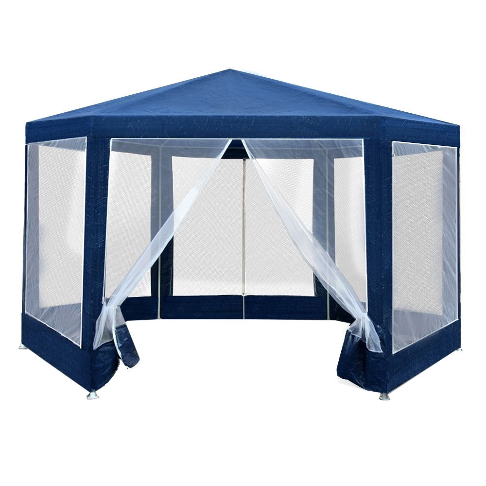 Blue 2.5x2 Event Marquee 6 Panels Hexagon