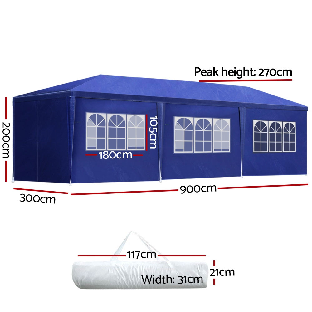 Blue 3x9 Event Marquee 8 Panels - Image 2